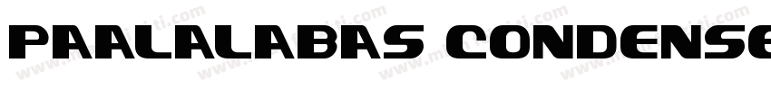 Paalalabas Condensed字体转换